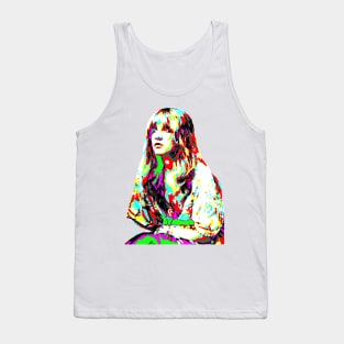 Stevie Nicks Psychedelic Retro Fan Art Tank Top